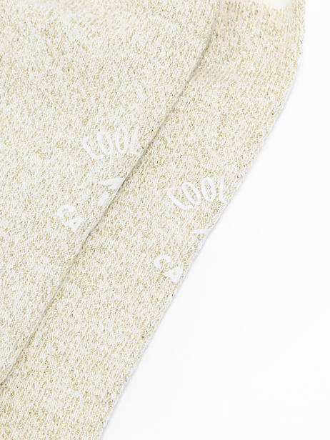 Chaussettes Cabaia Or socks women MOVEYOUR vue secondaire 2