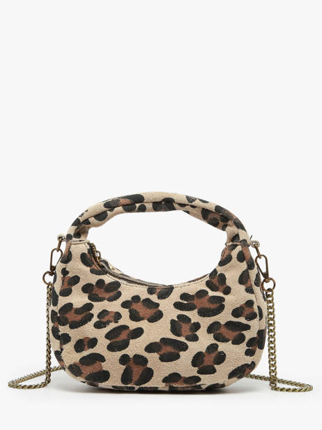 Sac Bandoulière Velvet Leopardo Cuir Milano Beige velvet leopardo VL24113