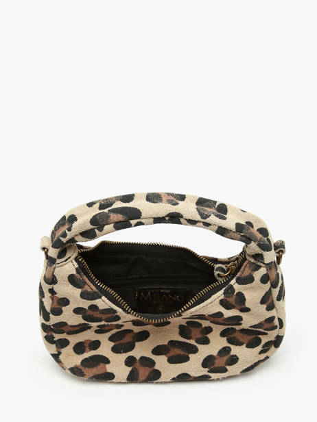 Sac Bandoulière Velvet Leopardo Cuir Milano Beige velvet leopardo VL24113 vue secondaire 3