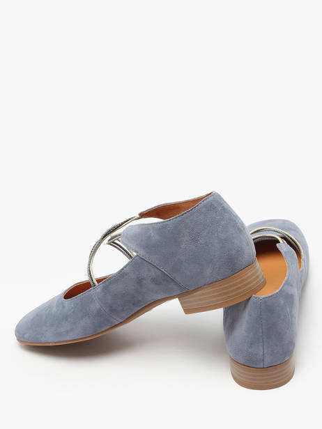 Ballerines Anima En Cuir Mam'zelle Bleu accessoires CSGAN25 vue secondaire 3