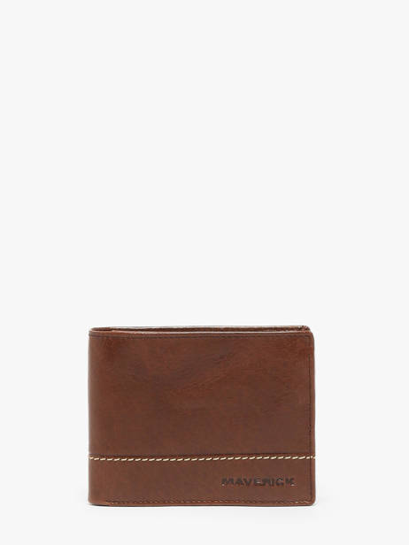 Portefeuille Porte-monnaie Cuir Maverick Marron rough gear MAVRG003