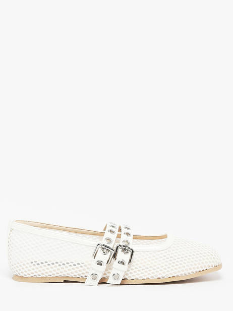 Ballerines Colors of california Blanc accessoires CPATTY07