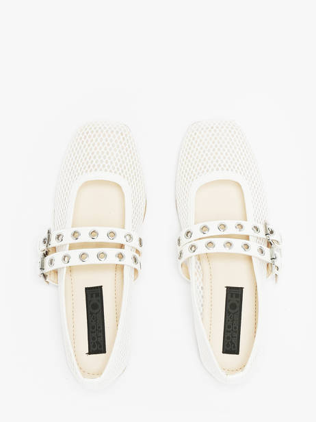 Ballerines Colors of california Blanc accessoires CPATTY07 vue secondaire 4