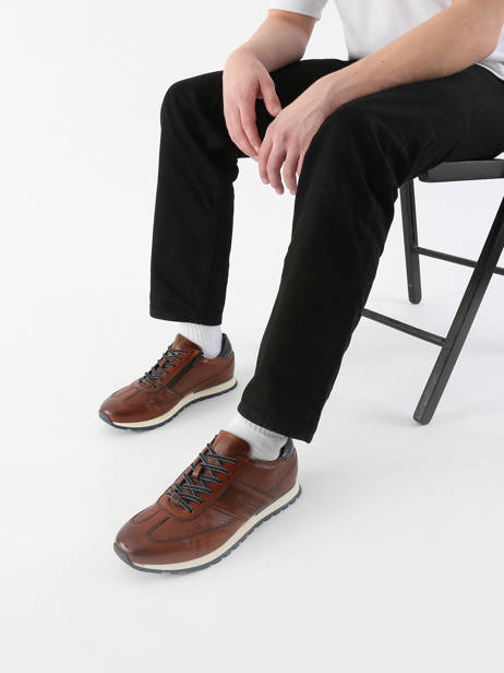 Sneakers Ivar En Cuir Bugatti Marron men 331ARX01 vue secondaire 1