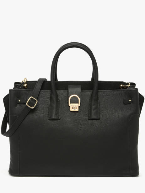 Sac Porté Main / A4 L Equestre Cuir Etrier Noir equestre EEQT142L