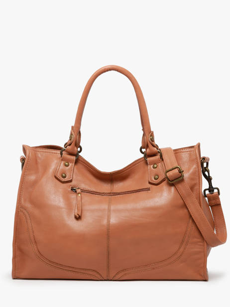 Sac à Main Glam Eyelet Cuir Basilic pepper Marron glam eyelet BGLE31 vue secondaire 4