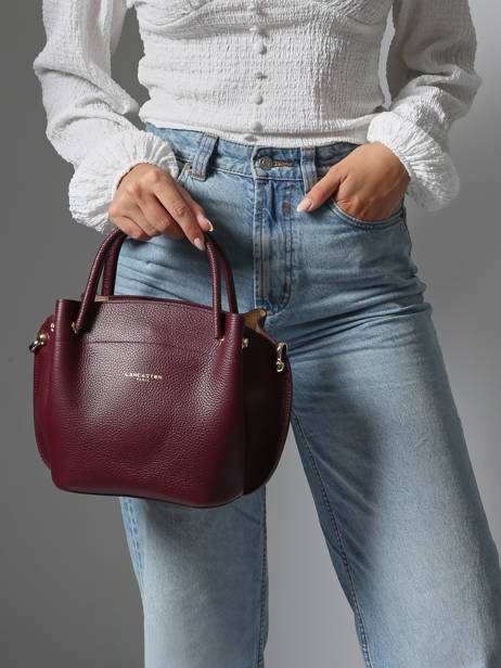 Sac à Main Foulonne Double Cuir Lancaster Rouge foulonne double 18 vue secondaire 1