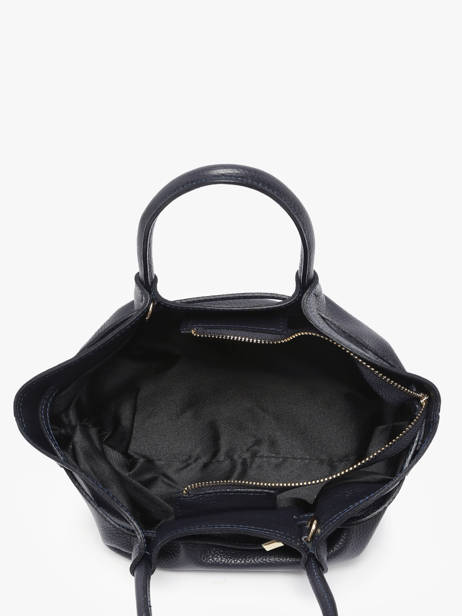 Sac à Main Caviar Cuir Milano Bleu caviar CA25063 vue secondaire 3