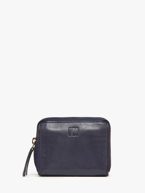 Porte-monnaie Texas Cuir Biba Violet heritage BT11