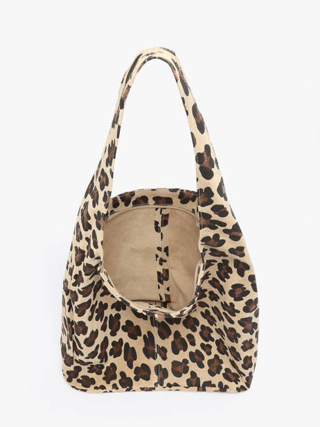 Sac Porté épaule Velvet Leopardo Milano Beige velvet leopardo VL25065 vue secondaire 3