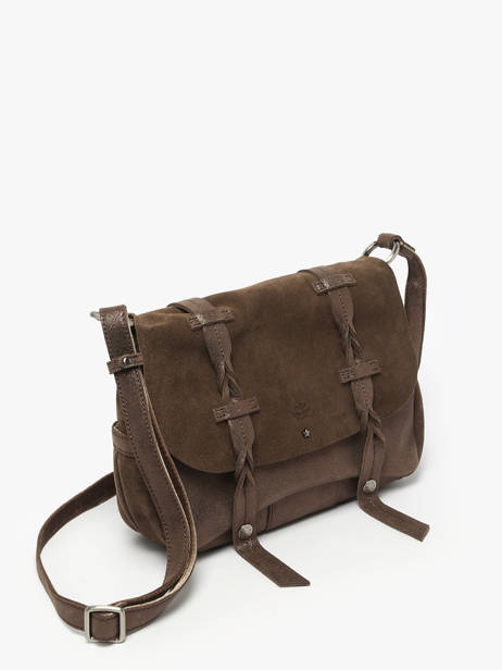 Sac Bandoulière Vintage Cuir Mila louise Marron vintage 3677XV vue secondaire 2