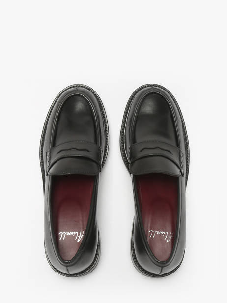 Mocassins En Cuir Aliwell Noir women A3226 vue secondaire 4