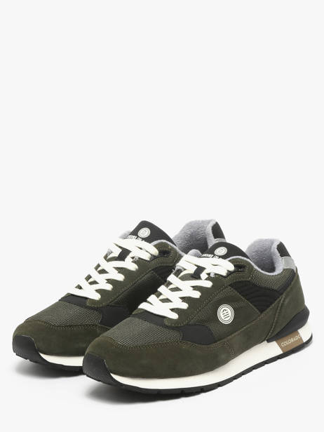 Sneakers En Cuir Serge blanco Vert men CHA2360P vue secondaire 1