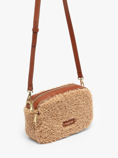 Sac Bandoulière Moumoute Lancaster Beige moumoute 22 vue secondaire 2
