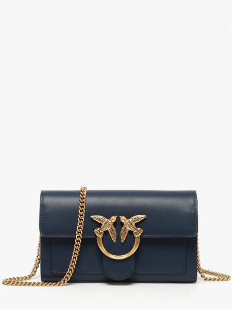 Sac Bandoulière Love Bag Icon Cuir Pinko Bleu love bag icon A0F1