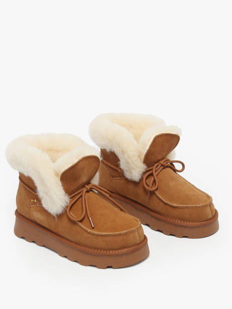 Bottines En Cuir Nathan baume Marron women 252N8601 vue secondaire 1