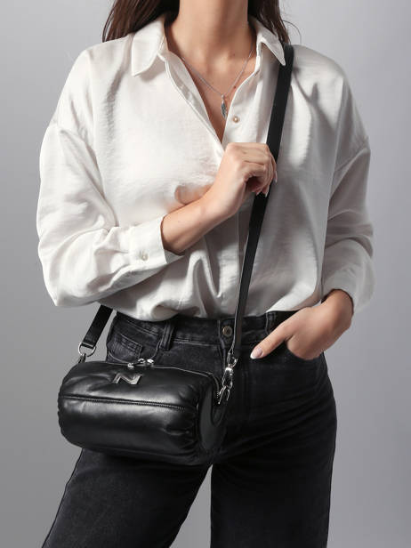 Sac Bandoulière North Cuir Nathan baume Noir north 1 vue secondaire 1