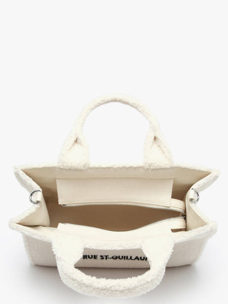 Sac Cabas Rue St Guillaume Shearling Karl lagerfeld Blanc rsg A4W50013 vue secondaire 3