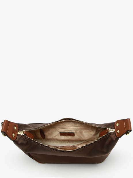 Sac Bandoulière Jamie Nylon Ted lapidus Marron jamie DU43503 vue secondaire 3