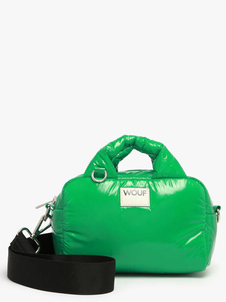 Sac Bandoulière Glossy Polyester Recyclé Wouf Vert glossy BB250027