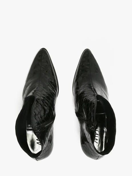 Bottines à Talon En Cuir Myma Noir women 85009 vue secondaire 3