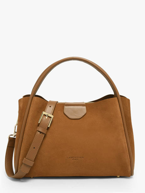 Sac Porté Main Suede Ida Cuir Lancaster Marron suede ida 101