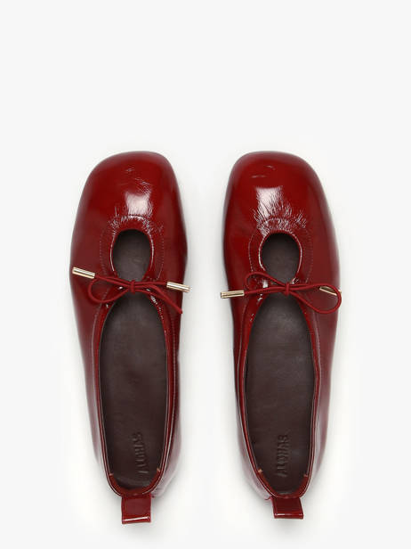 Ballerines En Cuir Alohas Rouge accessoires 10077602 vue secondaire 3