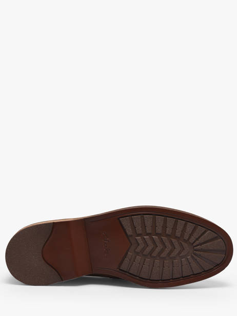Mocassins En Cuir Clarks Marron men 26186450 vue secondaire 5