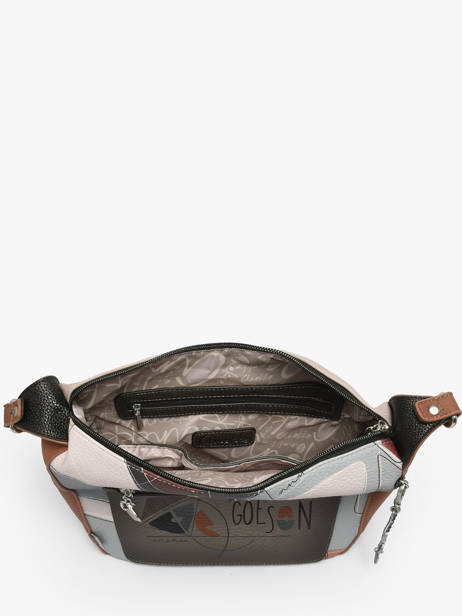 Sac Bandoulière Auralis Anekke Marron auralis 42813553 vue secondaire 3