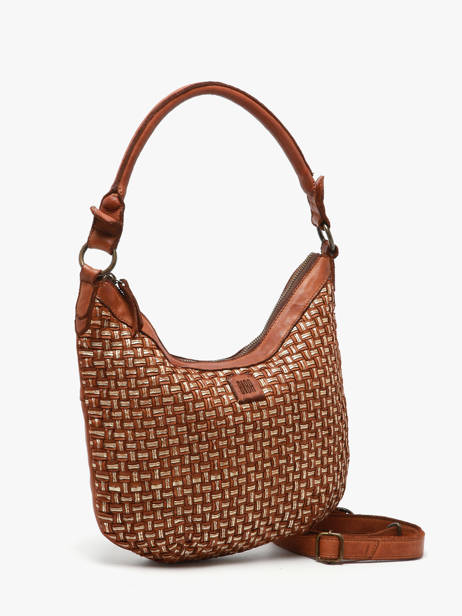Sac Bandoulière Heritage Cuir Biba Marron heritage KAB23L vue secondaire 2
