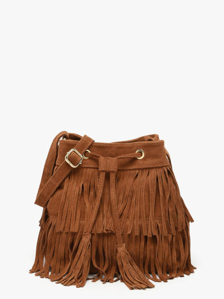 Sac Bandoulière Velvet Cuir Milano Marron velvet VE24116O