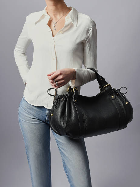 Sac Porté épaule D Light Cuir Gerard darel Noir d light DDS01440 vue secondaire 1