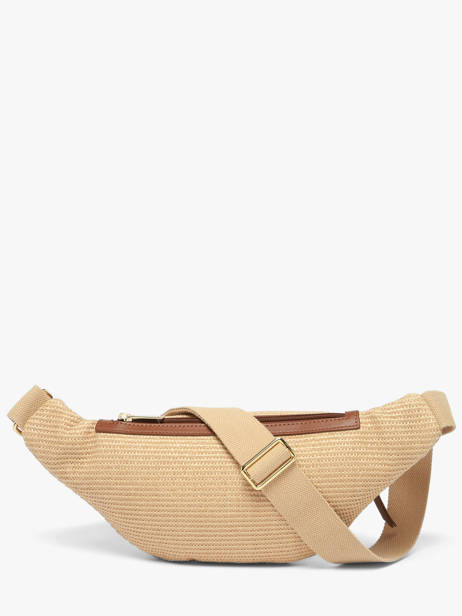 Sac Banane Lancaster Beige mini osier italie 76 vue secondaire 4