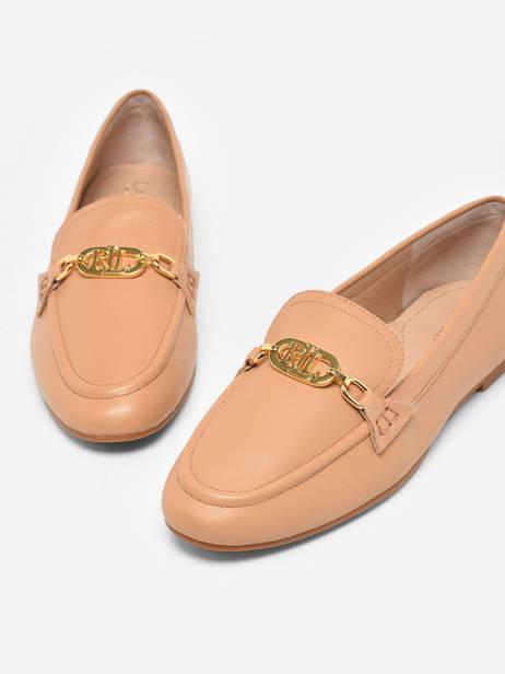 Mocassins Averi En Cuir Lauren ralph lauren Beige women 83498310 vue secondaire 5